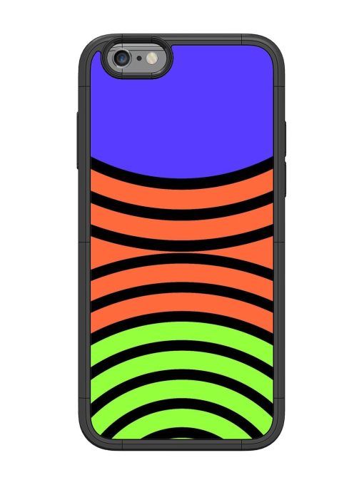 Psychedelic Stripe Symphony Glossy Soft Edge Case for Apple Iphone 6 Chachhi