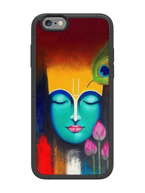 Divine Tranquility: The Face Of Krishna Glossy Soft Edge Case for Apple Iphone 6 Chachhi