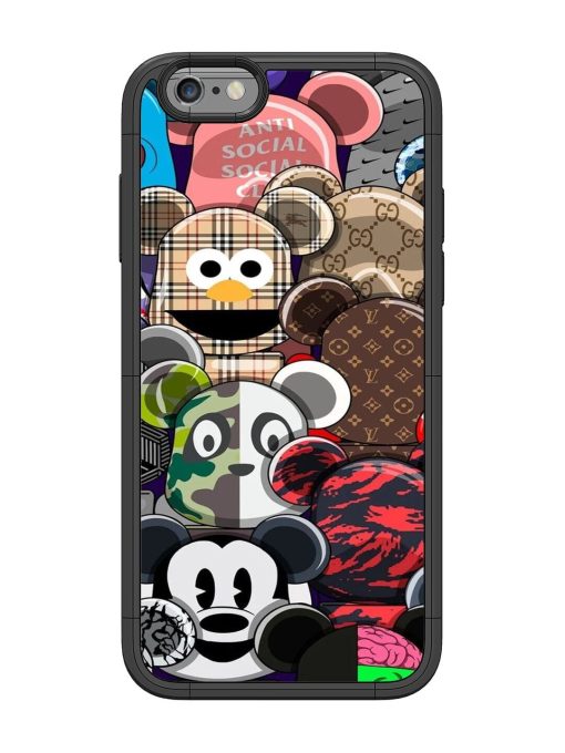 Streetwear Bearbrick Extravaganza Glossy Soft Edge Case for Apple Iphone 6