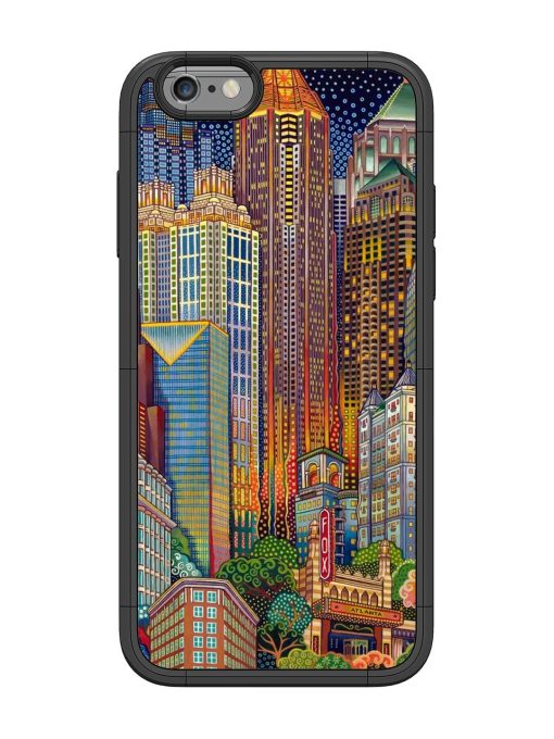 Neon Nightscape Glossy Soft Edge Case for Apple Iphone 6 Chachhi