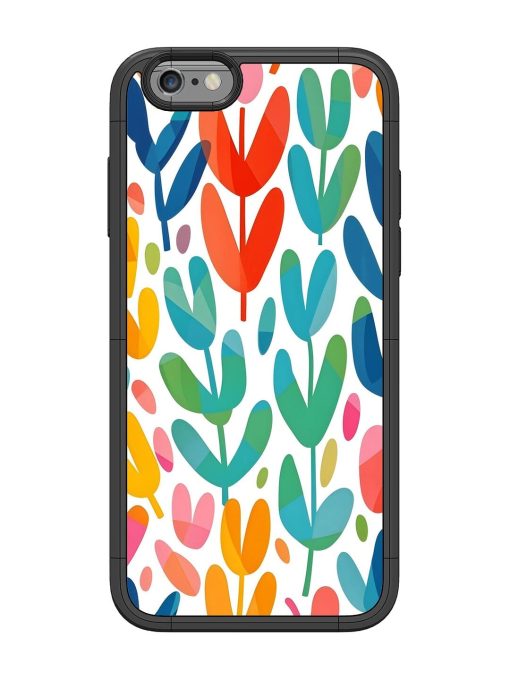 Rainbow Of Blooms Glossy Soft Edge Case for Apple Iphone 6 Chachhi