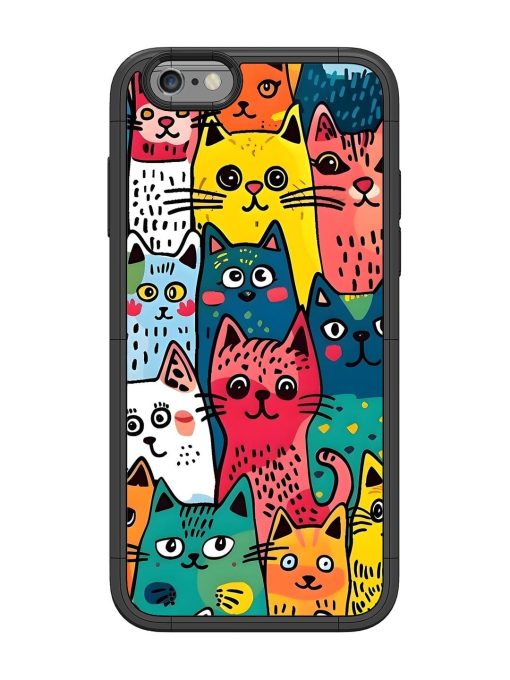 Feline Frenzy Glossy Soft Edge Case for Apple Iphone 6 Chachhi