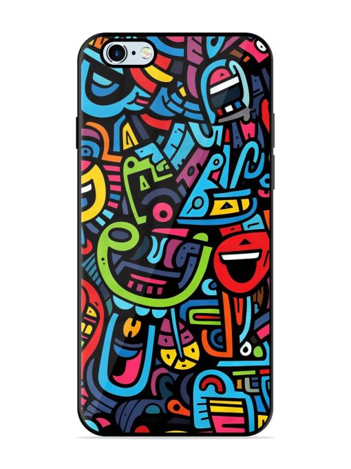 Doodlephoria Glossy Soft Edge Case for Apple Iphone 6 Plus Chachhi