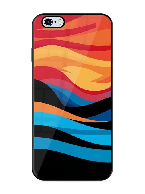 Blazing Currents Glossy Soft Edge Case for Apple Iphone 6 Plus Chachhi