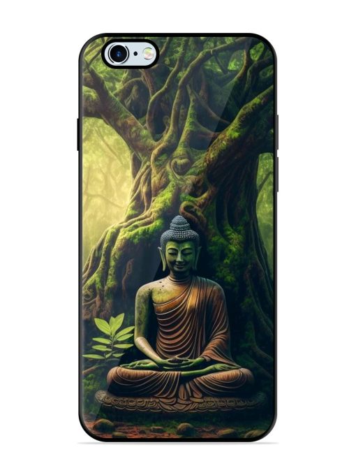 Green Buddha Art Glossy Soft Edge Case for Apple Iphone 6 Plus Chachhi