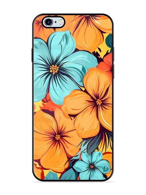 Tropical Bloom Glossy Soft Edge Case for Apple Iphone 6 Plus Chachhi