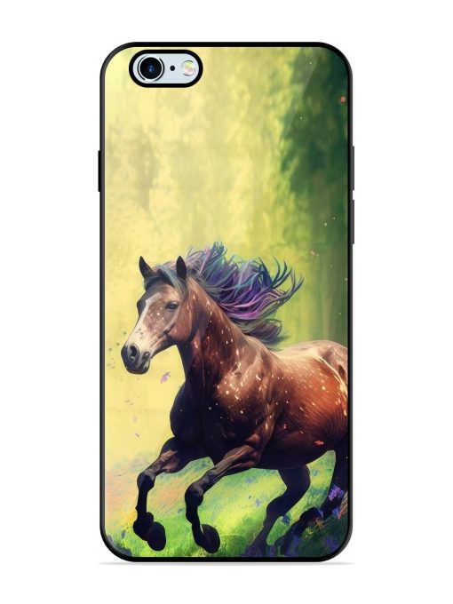 Enchanted Gallop Glossy Soft Edge Case for Apple Iphone 6 Plus Chachhi