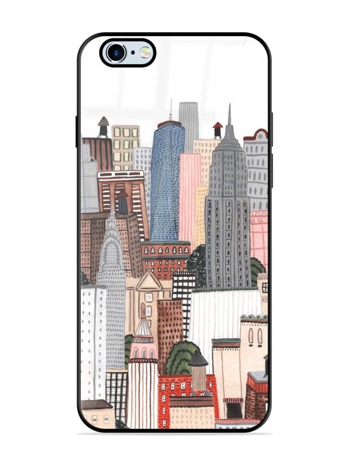 Cityscape Dreams Glossy Soft Edge Case for Apple Iphone 6 Plus Chachhi