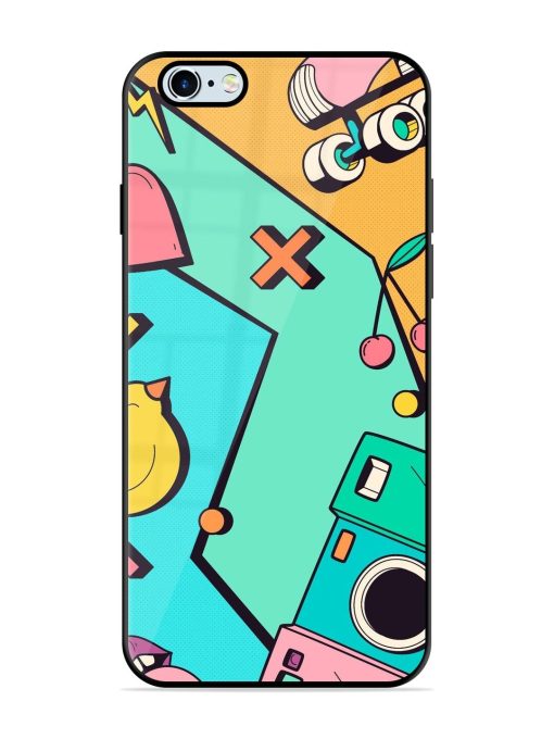 Retro Remix Glossy Soft Edge Case for Apple Iphone 6 Plus Chachhi