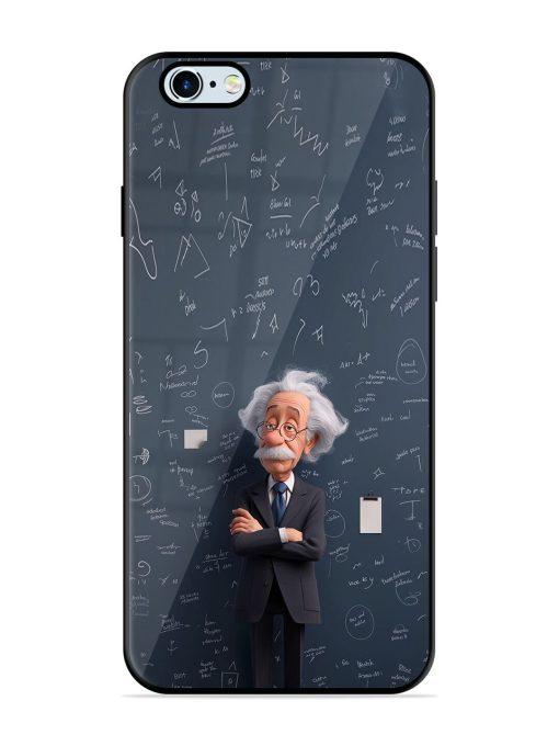 Albert Einstein Glossy Soft Edge Case for Apple Iphone 6 Plus Chachhi