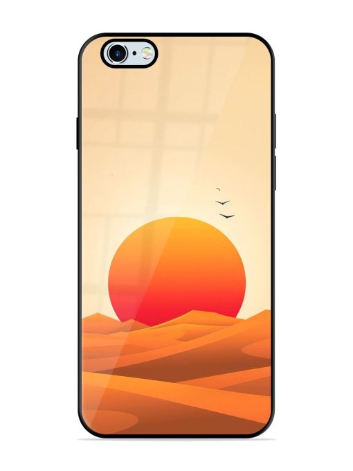 Desert Sunset Glossy Soft Edge Case for Apple Iphone 6 Plus Chachhi