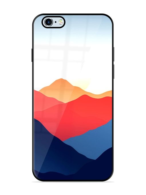 Sunset Peaks Glossy Soft Edge Case for Apple Iphone 6 Plus Chachhi