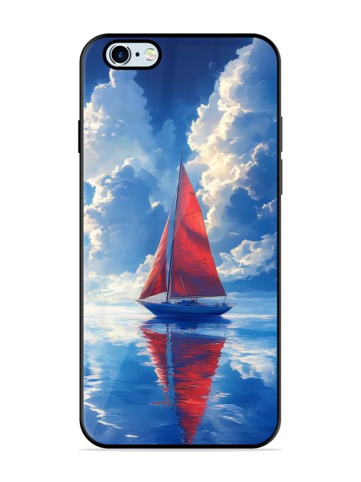 Crimson Sails Glossy Soft Edge Case for Apple Iphone 6 Plus Chachhi