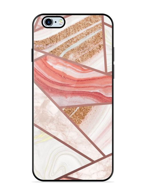 Rosy Mosaic Glossy Soft Edge Case for Apple Iphone 6 Plus Chachhi