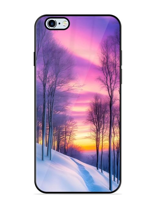 Winter'S Purple Haze Glossy Soft Edge Case for Apple Iphone 6 Plus Chachhi