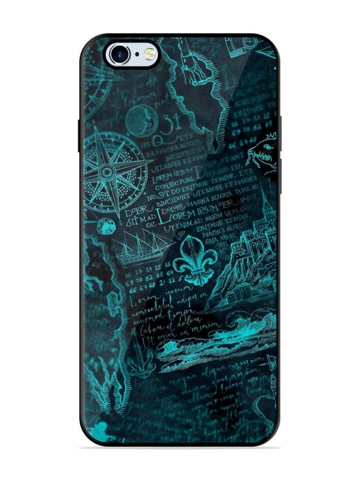 Nautical Notebook Glossy Soft Edge Case for Apple Iphone 6 Plus Chachhi