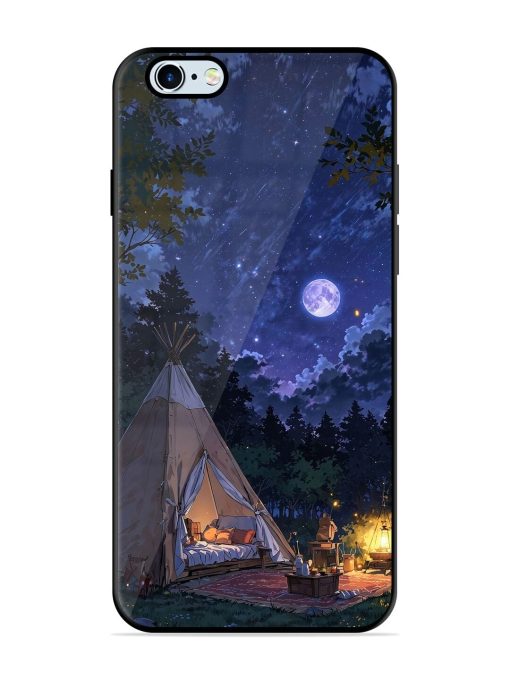 Moonlight Camping Glossy Soft Edge Case for Apple Iphone 6 Plus Chachhi