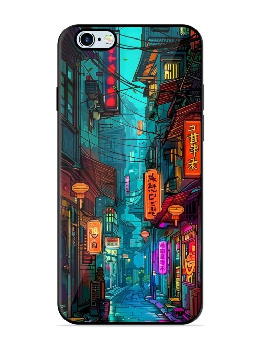 Neon Nightscape Glossy Soft Edge Case for Apple Iphone 6 Plus Chachhi