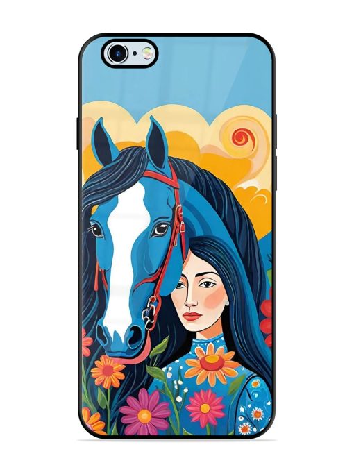 Equine Enchantment Glossy Soft Edge Case for Apple Iphone 6 Plus Chachhi