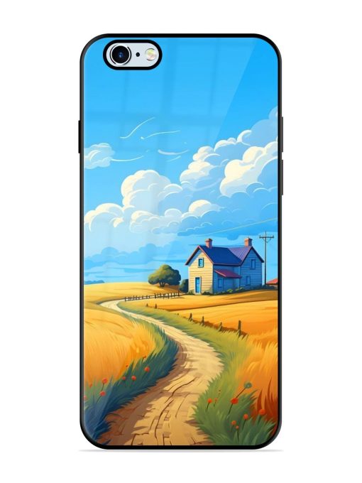 Countryside Cottage Glossy Soft Edge Case for Apple Iphone 6 Plus Chachhi