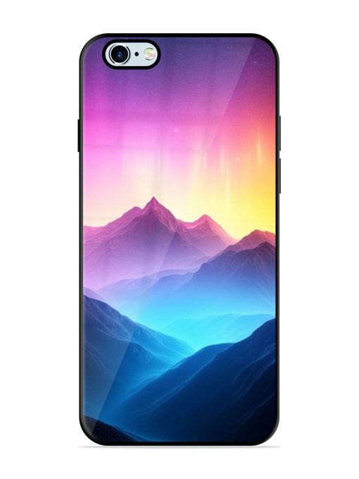 Cosmic Mountains Glossy Soft Edge Case for Apple Iphone 6 Plus Chachhi