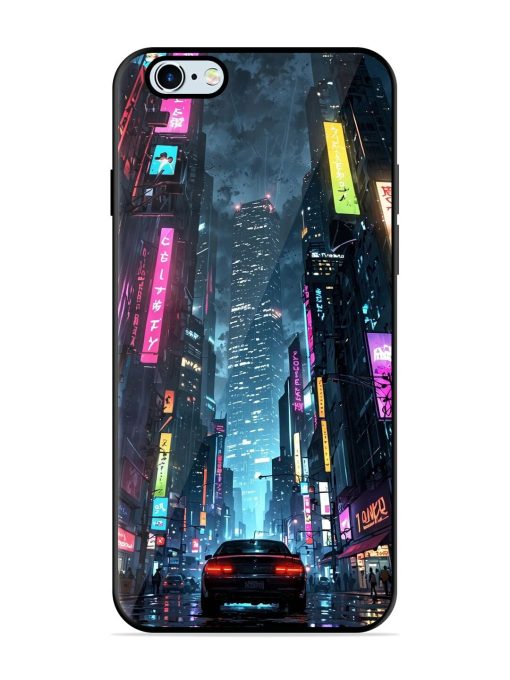 Neon Nightscape Glossy Soft Edge Case for Apple Iphone 6 Plus Chachhi