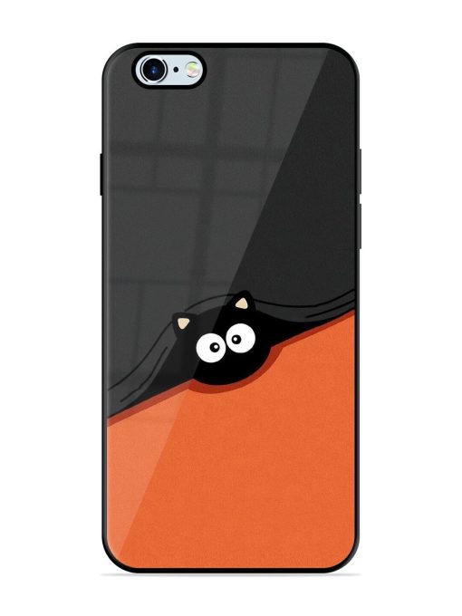 Peek-A-Boo Kitty Glossy Soft Edge Case for Apple Iphone 6 Plus Chachhi