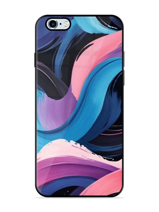 Whimsical Waves Glossy Soft Edge Case for Apple Iphone 6 Plus Chachhi