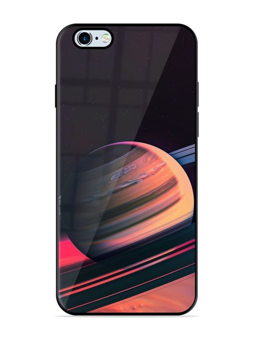 Neon Saturn Glossy Soft Edge Case for Apple Iphone 6 Plus Chachhi