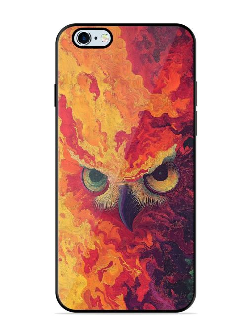 Fiery Owl Glossy Soft Edge Case for Apple Iphone 6 Plus Chachhi