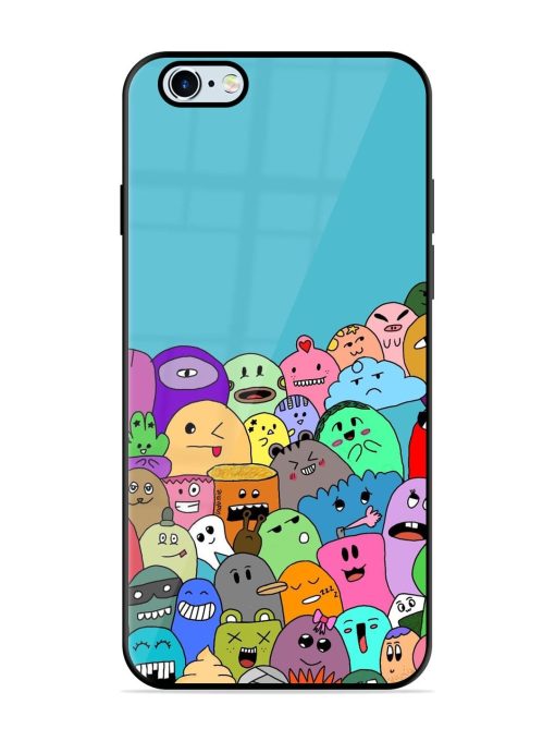 Monster Mash Glossy Soft Edge Case for Apple Iphone 6 Plus Chachhi