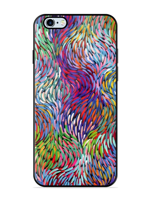 Vibrant Waves Glossy Soft Edge Case for Apple Iphone 6 Plus Chachhi