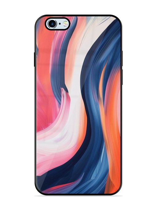 Whirling Hues Glossy Soft Edge Case for Apple Iphone 6 Plus Chachhi