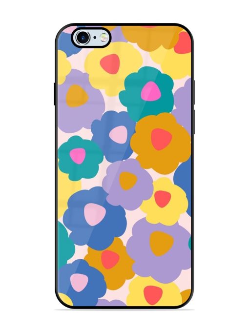 Flower Power Glossy Soft Edge Case for Apple Iphone 6 Plus Chachhi