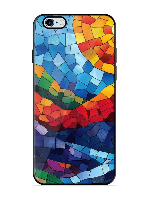 Mosaic Sunset Glossy Soft Edge Case for Apple Iphone 6 Plus Chachhi