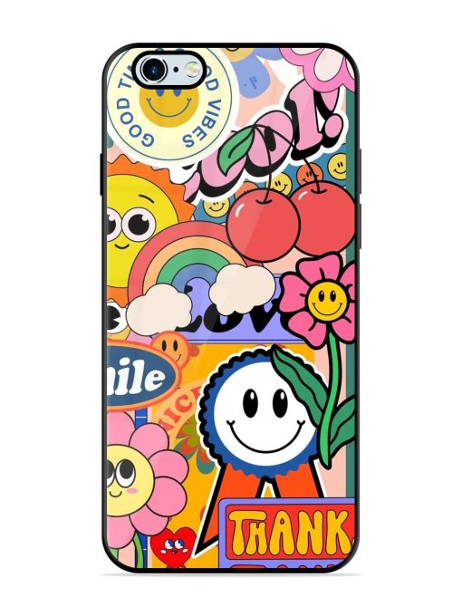 Good Times Good Vibes Glossy Soft Edge Case for Apple Iphone 6 Plus Chachhi