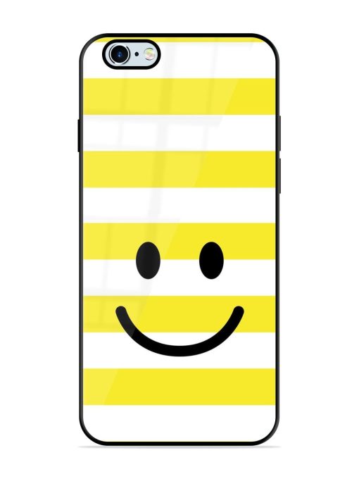 Smiling Stripes Glossy Soft Edge Case for Apple Iphone 6 Plus Chachhi