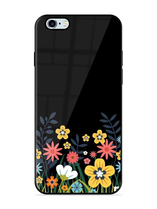 Floral Night Sky Glossy Soft Edge Case for Apple Iphone 6 Plus Chachhi