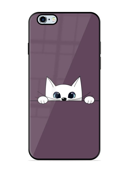 Peek-A-Boo Kitty Glossy Soft Edge Case for Apple Iphone 6 Plus Chachhi