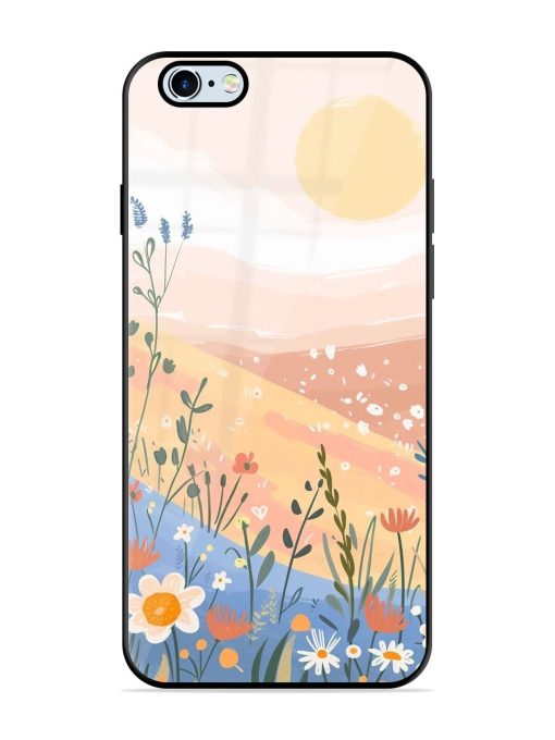 Golden Hour Blooms Glossy Soft Edge Case for Apple Iphone 6 Plus Chachhi