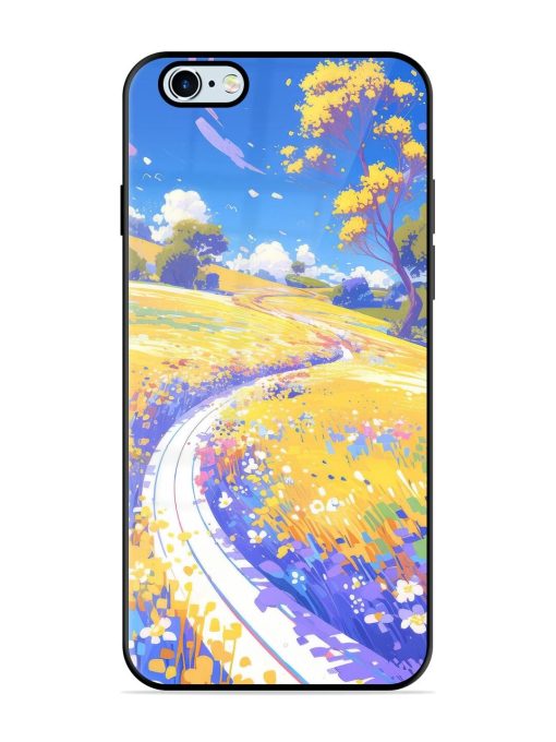 Vibrant Spring Meadow Glossy Soft Edge Case for Apple Iphone 6 Plus Chachhi