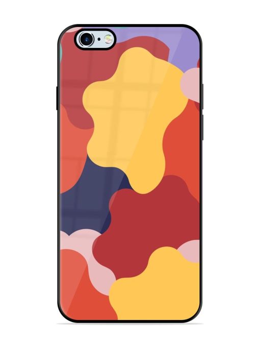 Gooey Color Chaos Glossy Soft Edge Case for Apple Iphone 6 Plus