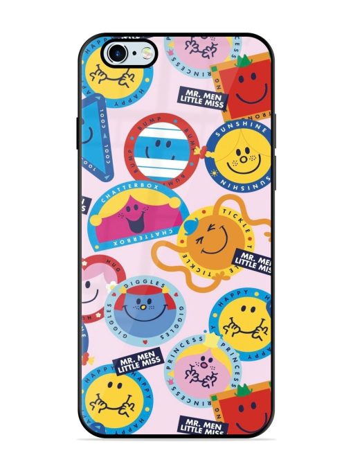 Whimsical Mr. Men & Little Miss Glossy Soft Edge Case for Apple Iphone 6 Plus Chachhi