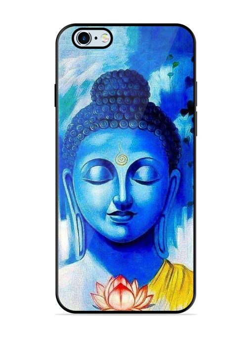 Serene Buddha With Lotus Glossy Soft Edge Case for Apple Iphone 6 Plus Chachhi