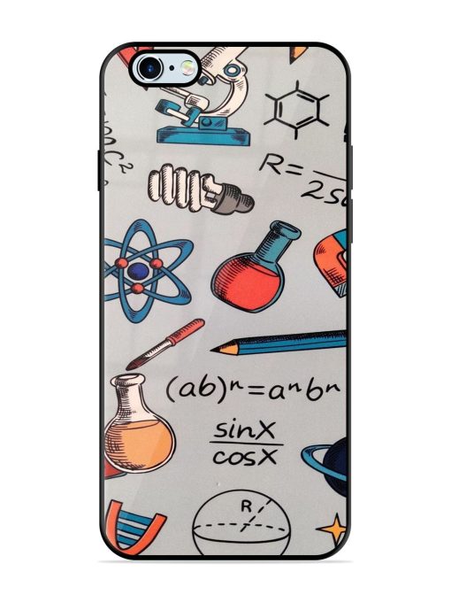 Science Doodle Delight Glossy Soft Edge Case for Apple Iphone 6 Plus Chachhi