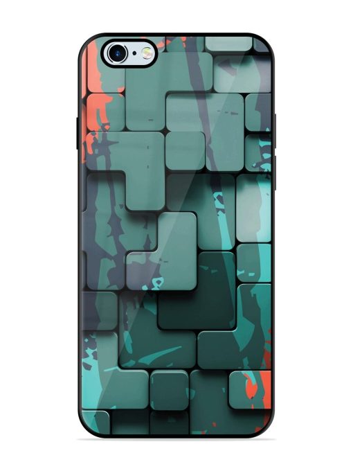 Abstract Geometric Mosaic Glossy Soft Edge Case for Apple Iphone 6 Plus