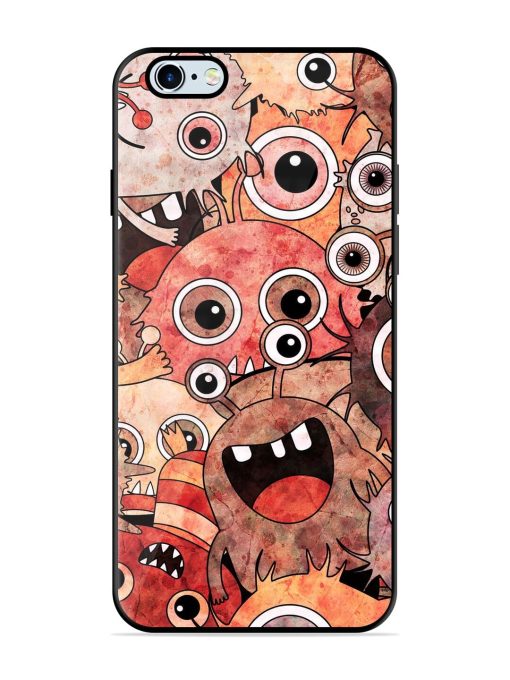 Monster Mash Glossy Soft Edge Case for Apple Iphone 6 Plus Chachhi