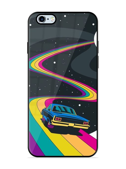 Rainbow Road Glossy Soft Edge Case for Apple Iphone 6S Chachhi