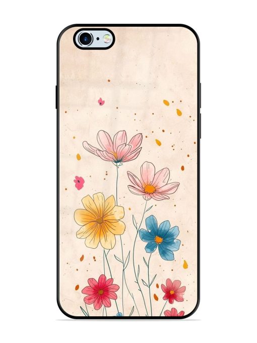 Delicate Bloom Glossy Soft Edge Case for Apple Iphone 6S Chachhi