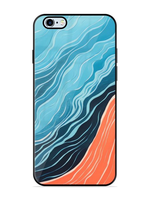 Oceanic Divide Glossy Soft Edge Case for Apple Iphone 6S Chachhi